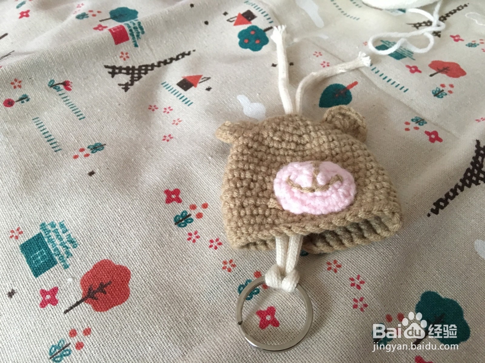 怎样做小熊钥匙包?