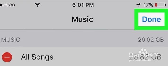 如何删除iphone的音乐