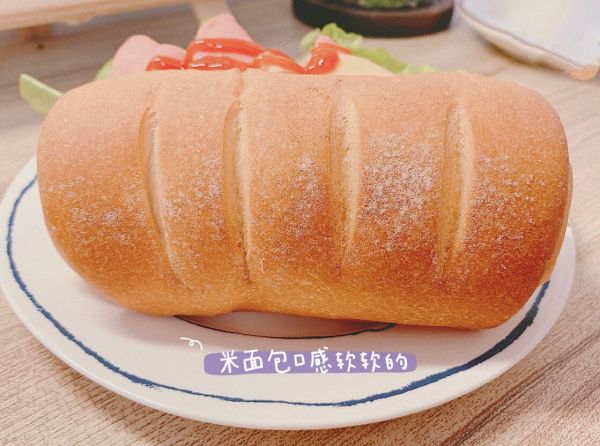 减脂早餐低脂火腿米面包三明治