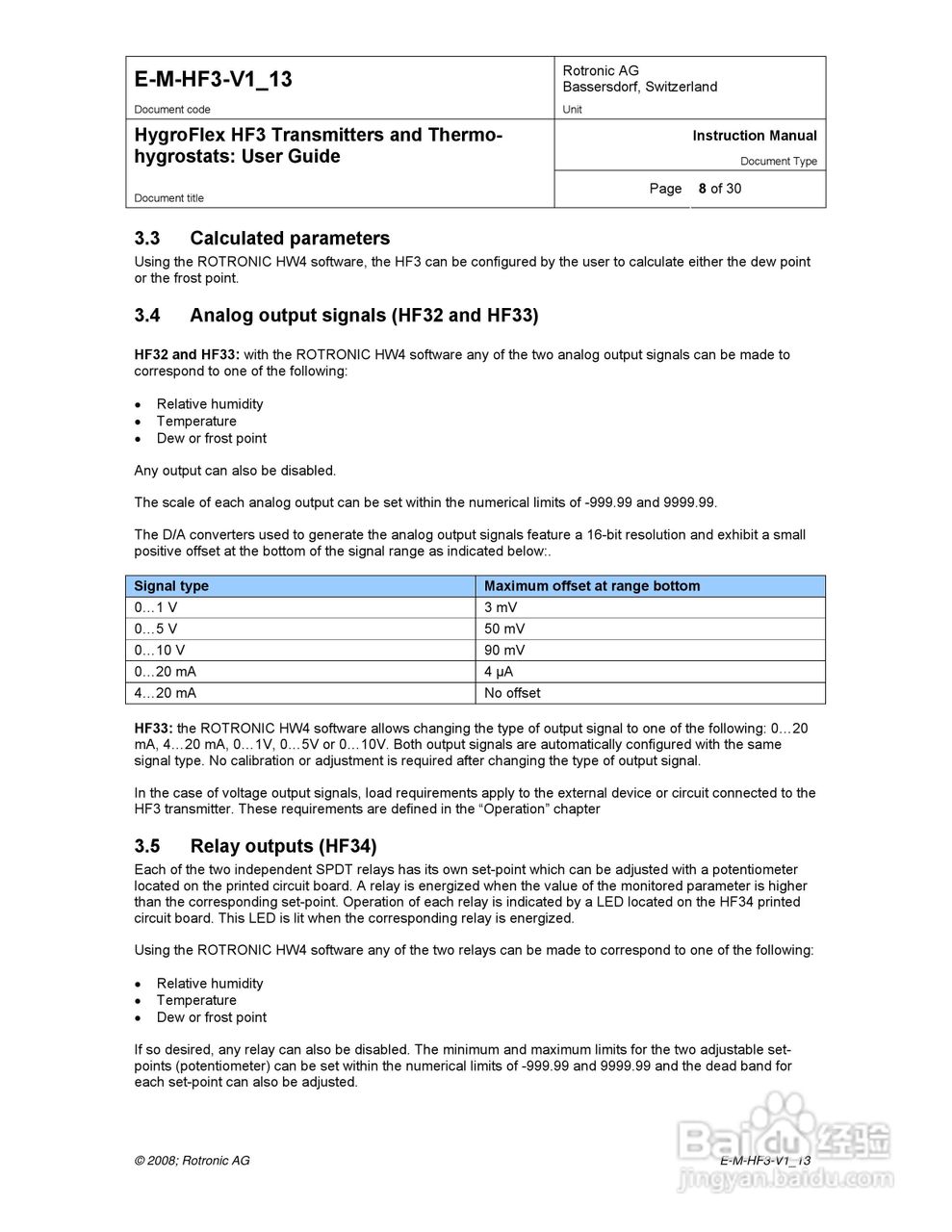 HF3暖通温湿度变送器用户手册:[1]