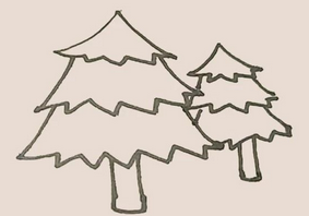 #好久不见#松树的简笔画怎么画好看