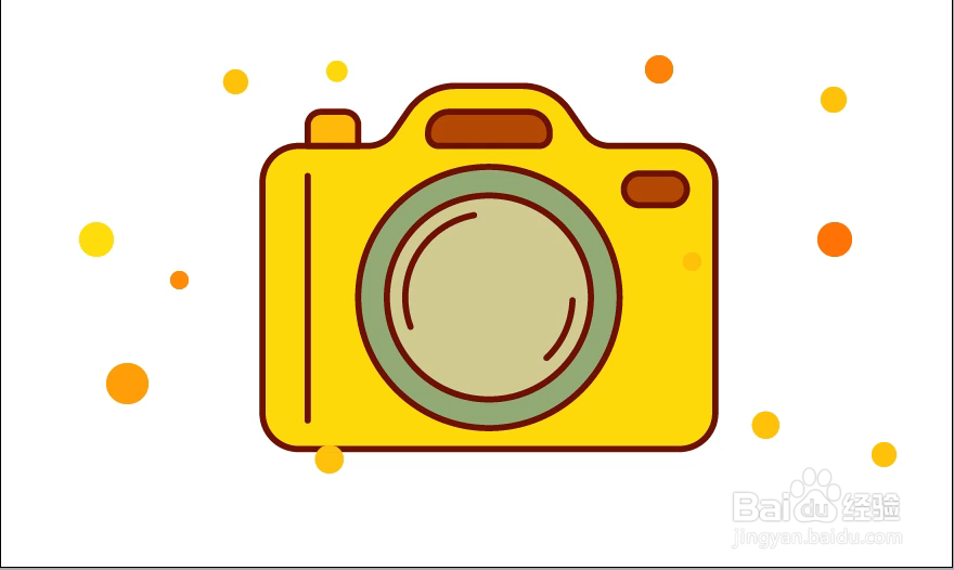 怎样在illustrator中绘制相机小图标