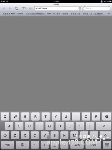 怎样将空白页设置为iPad浏览器的主页?