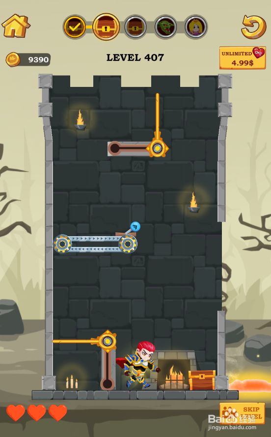 Super Hero Rescue的Level 407怎样通关？