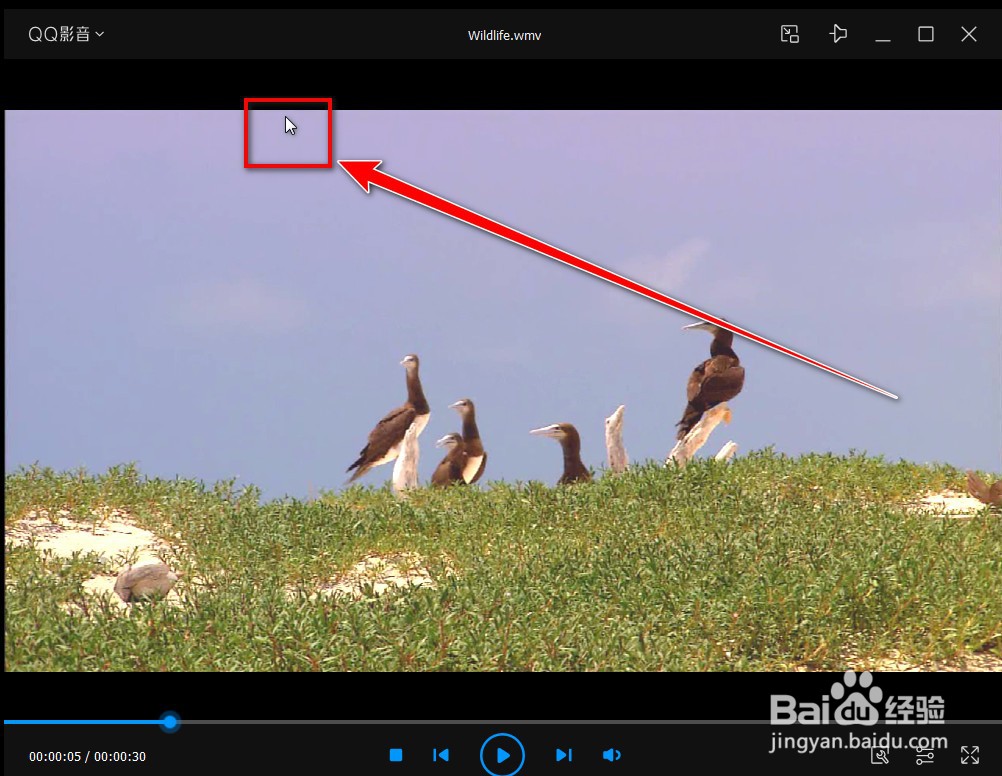 QQ影音如何全屏时显示电池电量