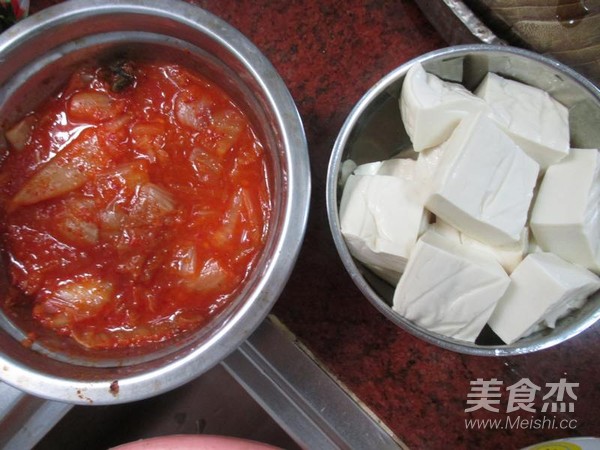 辣白菜豆腐煲