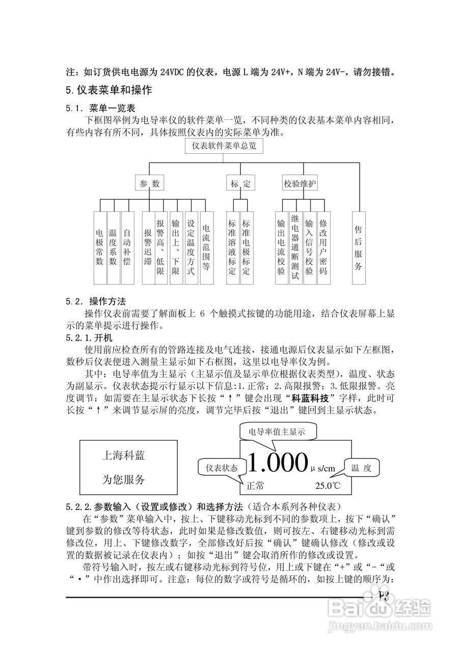 SJG-2032BG酸/碱浓度计使用说明书:[1]