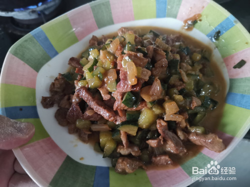 猪肉丁黄瓜卤子的做法