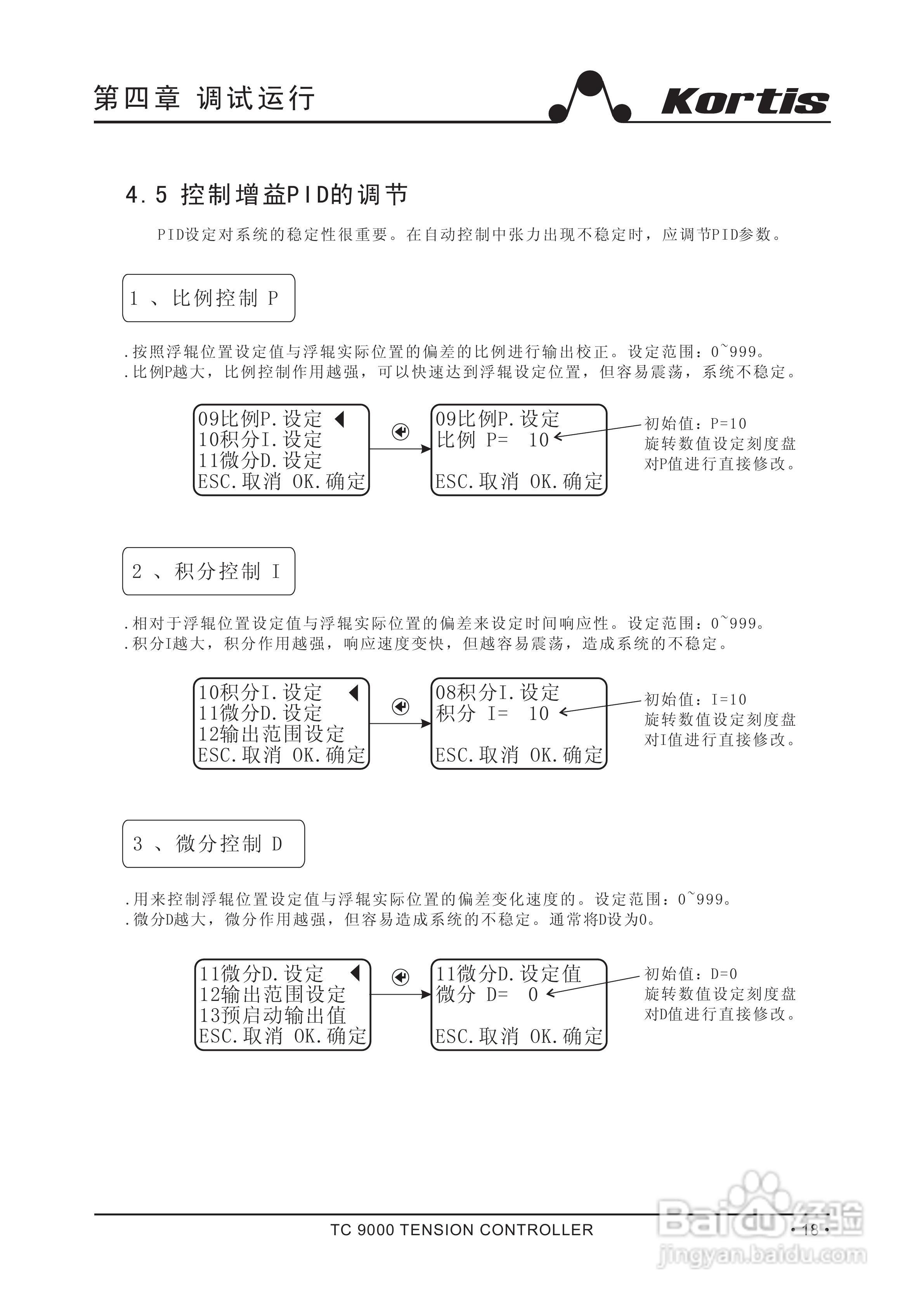 Kortis TC9000-NDA浮辊式张力控制器说明书:[3]