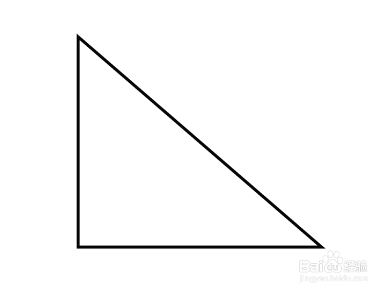 AI里面怎么绘制直角三角形