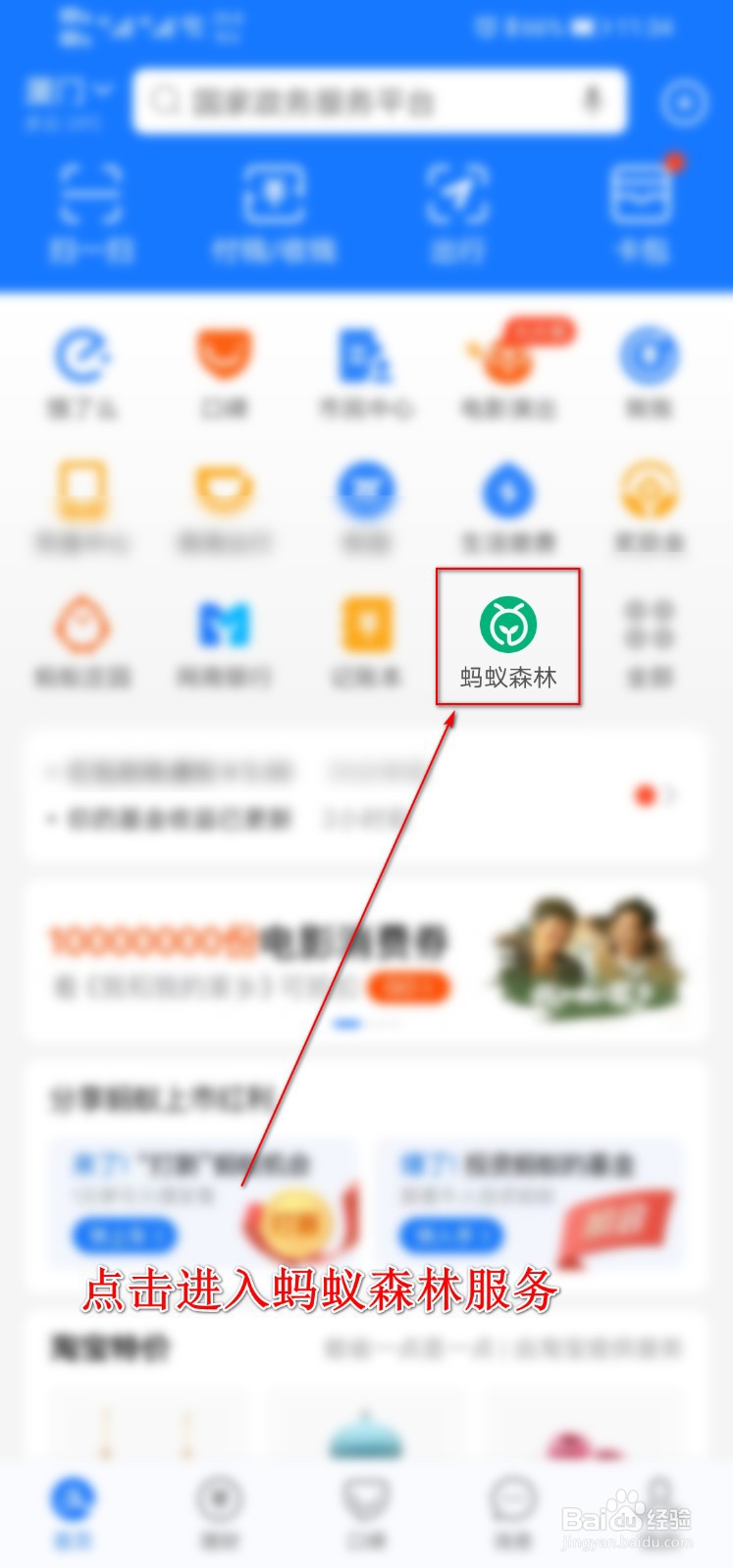 支付宝蚂蚁森林没有运动的能量,怎么办?