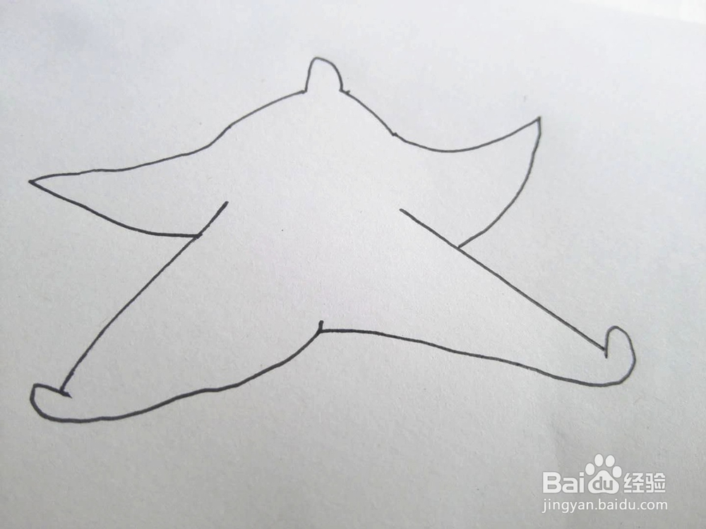 简笔画之海星的简单画法