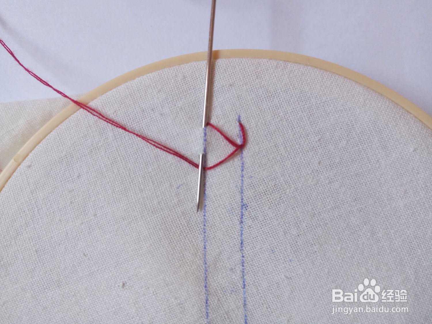 怎样绣闭口羽毛绣