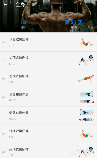 全身7x4挑战(运动:18)(第三周:第21天)