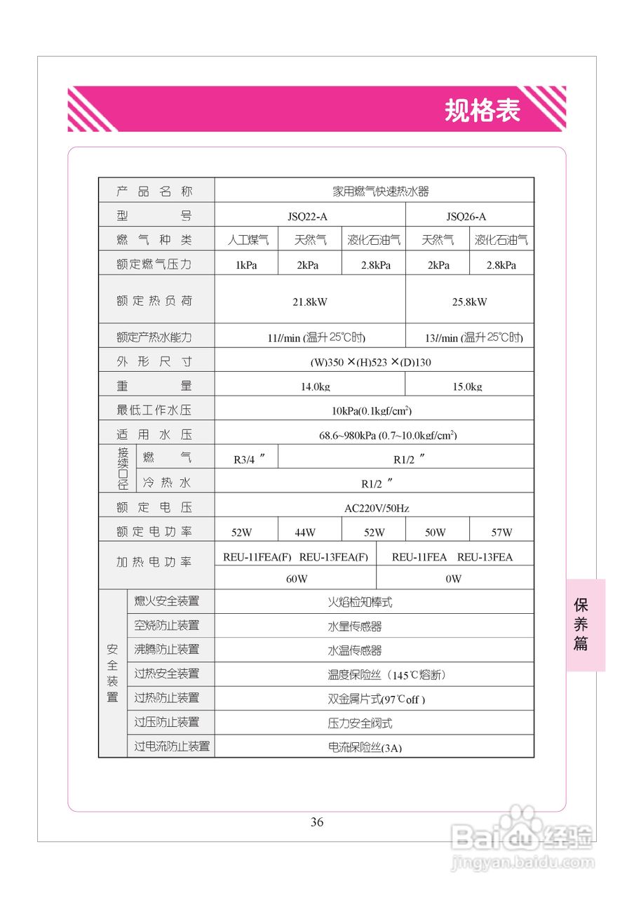林内热水器JSQ32-A型使用说明:[4]