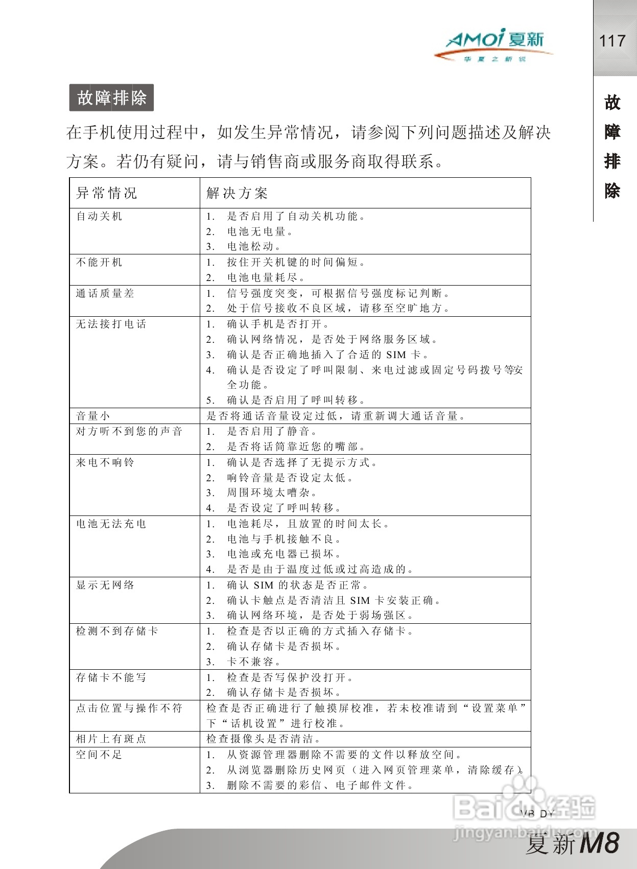 夏新M8手机使用说明书:[12]