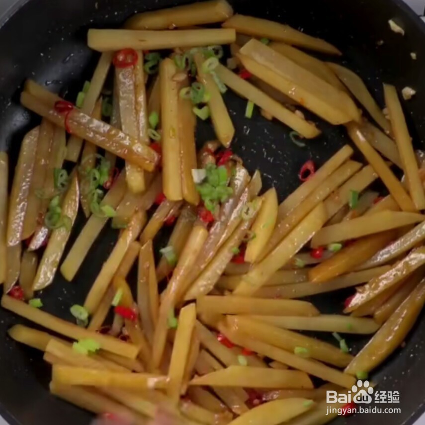 在家做酸辣土豆条做法