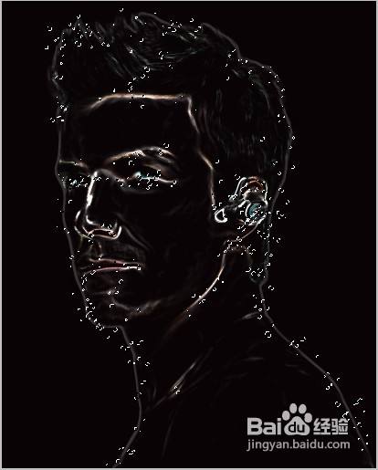 Photoshop制作斑斓的火焰轮廓人物头像