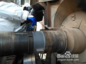 风机轴颈表面磨损现场紧急修复方法