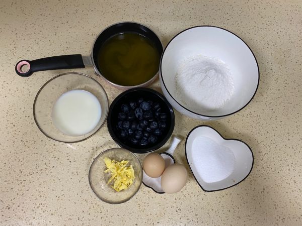 0卡甜品蓝莓玛芬蛋糕