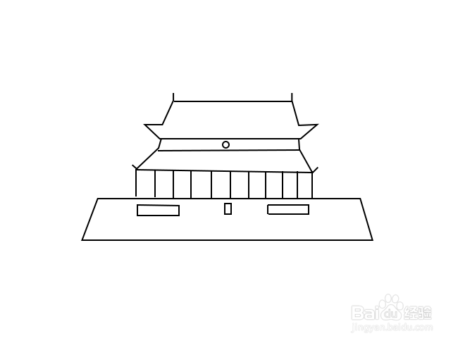 天安门怎么画