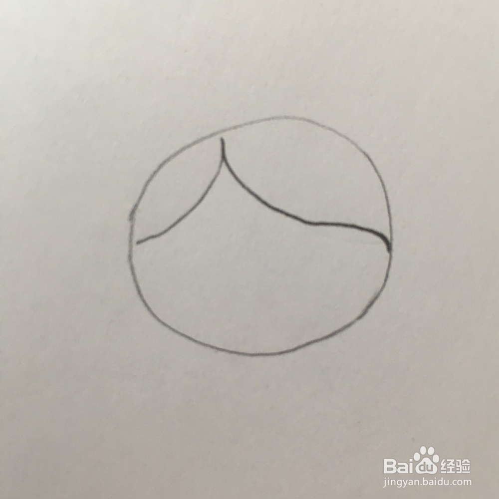 头发服帖的男生头怎么画？