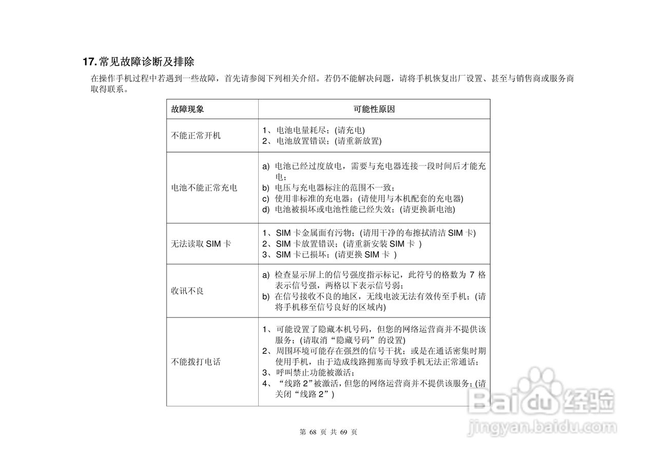 港利通手机KPT-UC629型使用说明书:[7]