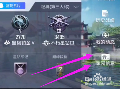 和平精英如何进入家园