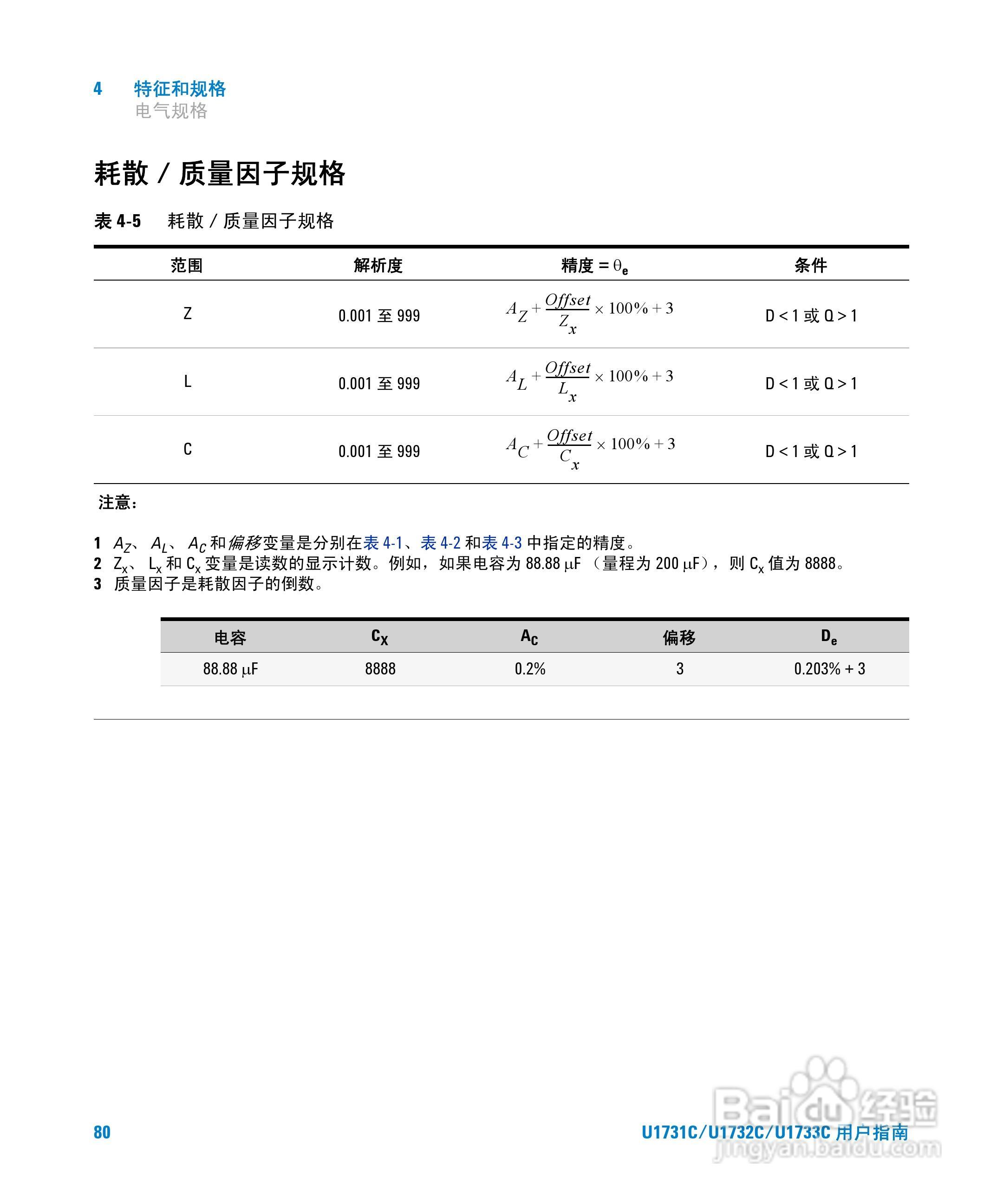 安捷伦U1733C手持式LCR仪表用户指南:[10]