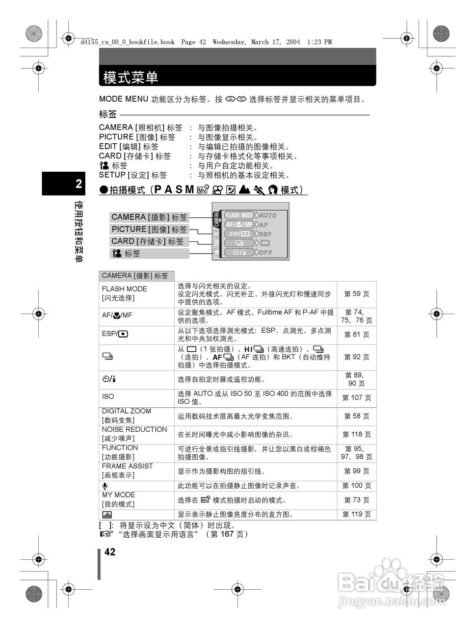 奥林巴斯 C-8080WZ数码相机说明书:[5]