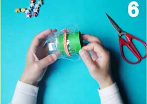 漂亮的饮料瓶、易拉罐烟灰缸的制作方法