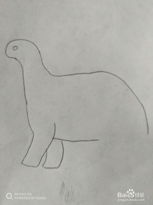 简单的小恐龙怎么画