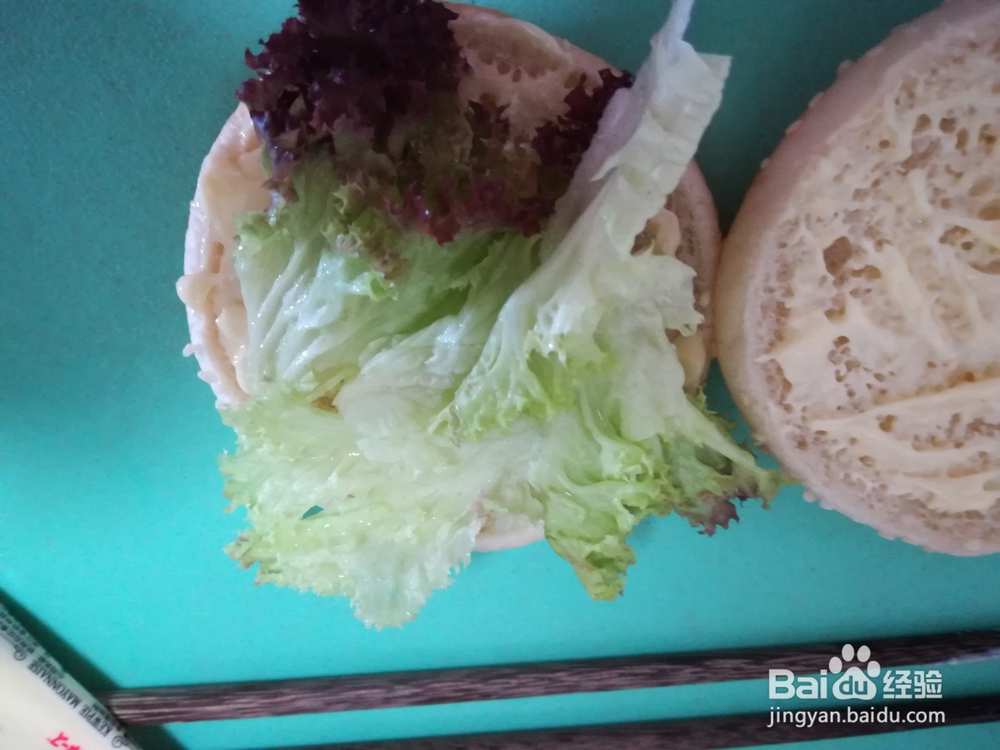 非常好吃的自制鸡腿堡
