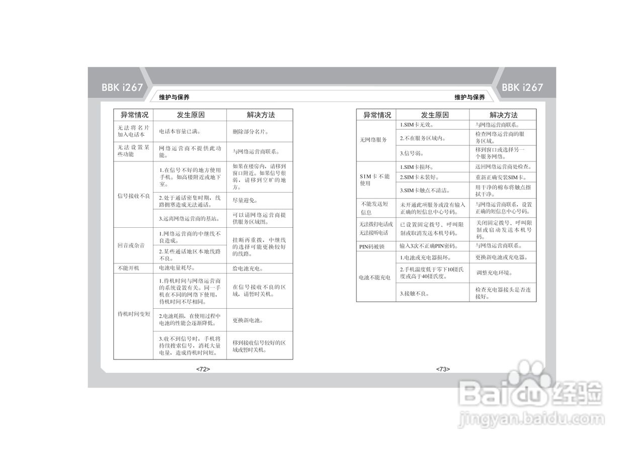 步步高i267手机使用说明书:[5]