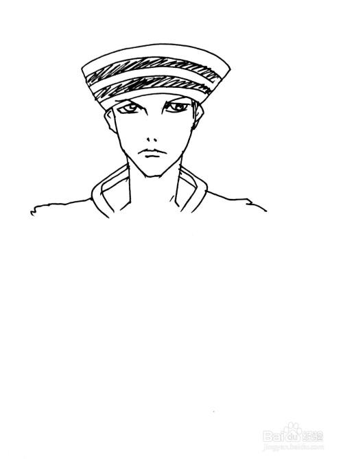 Jojo的奇妙冒险系列之东方定助简笔画 百度经验 Jojo的奇妙冒险系列之东方定助简笔画 百度经验