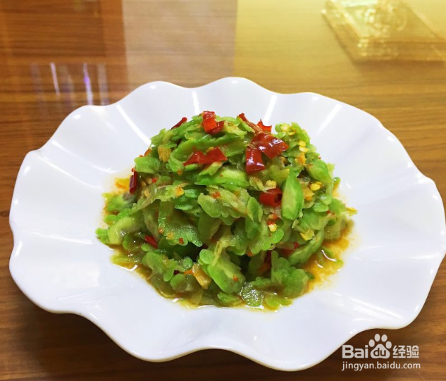 教你做剁椒拌苦瓜