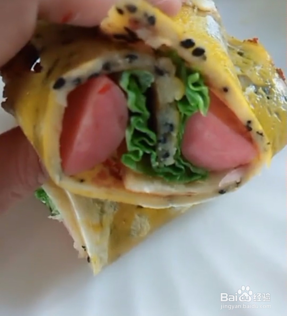 家庭版煎饼果子的做法