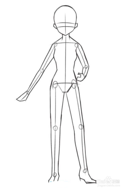 古风漫画人物站姿怎么画?