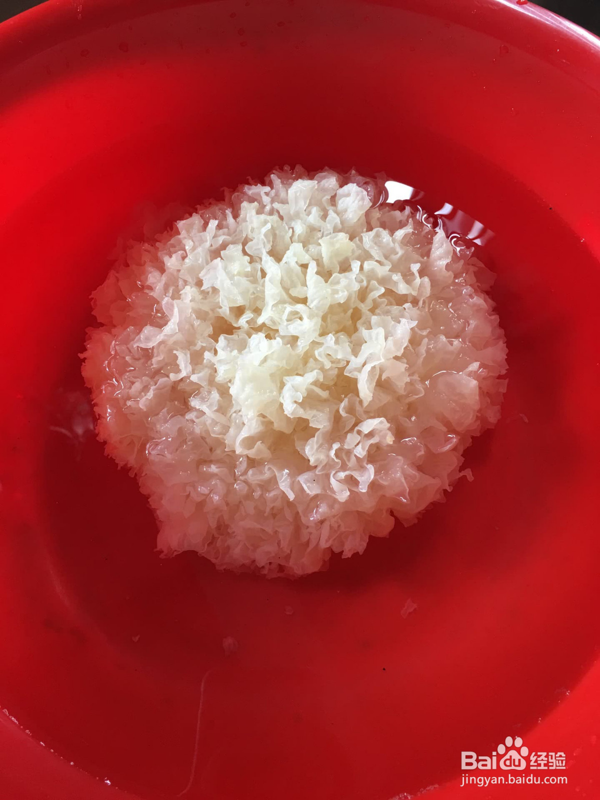 雪耳红枣枸杞糖水的做法