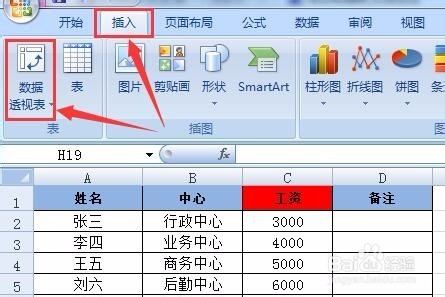 excel如何插入数据透视表excel数据透视表怎么作