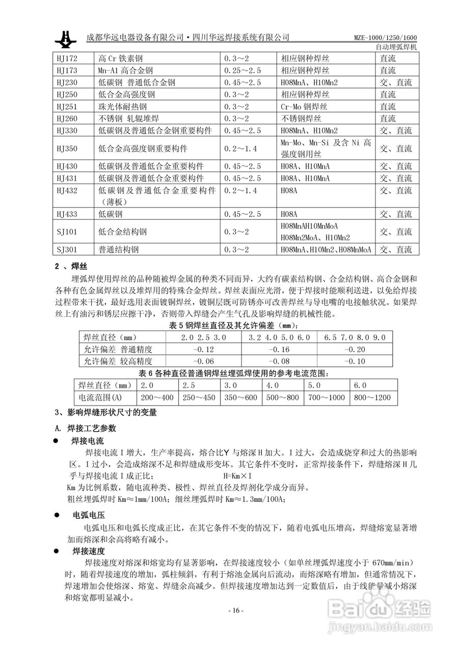 华远MZE-1600自动埋弧焊机使用说明书:[2]
