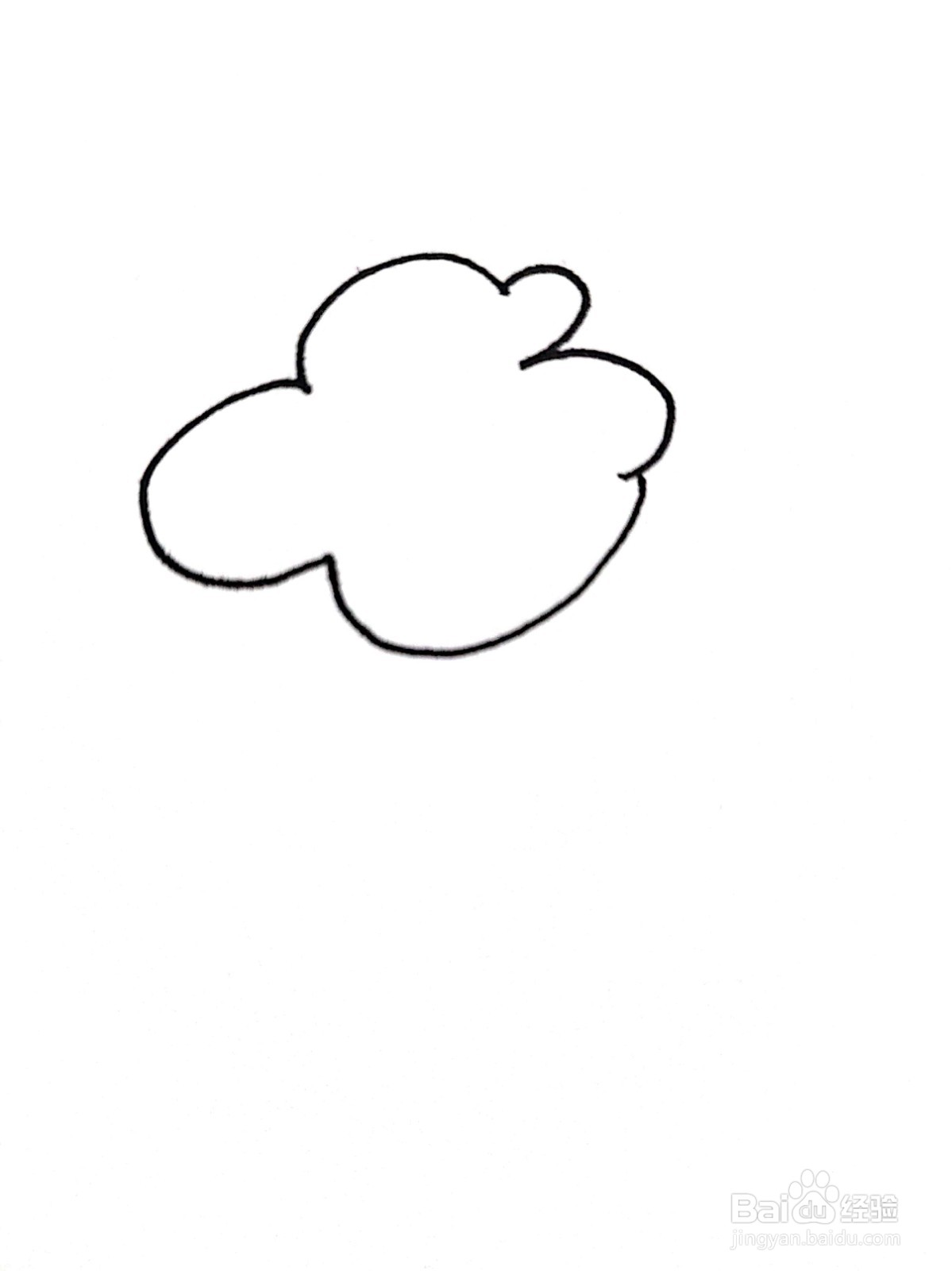 怎么用数字3画云朵