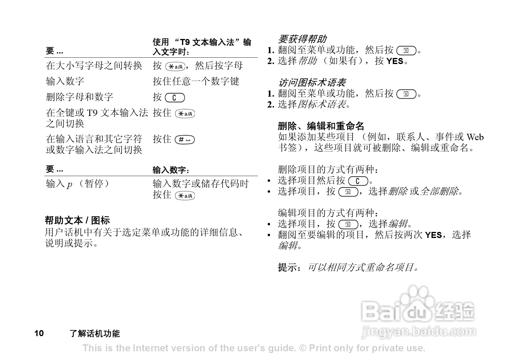 索尼爱立信T290C手机使用说明书:[1]