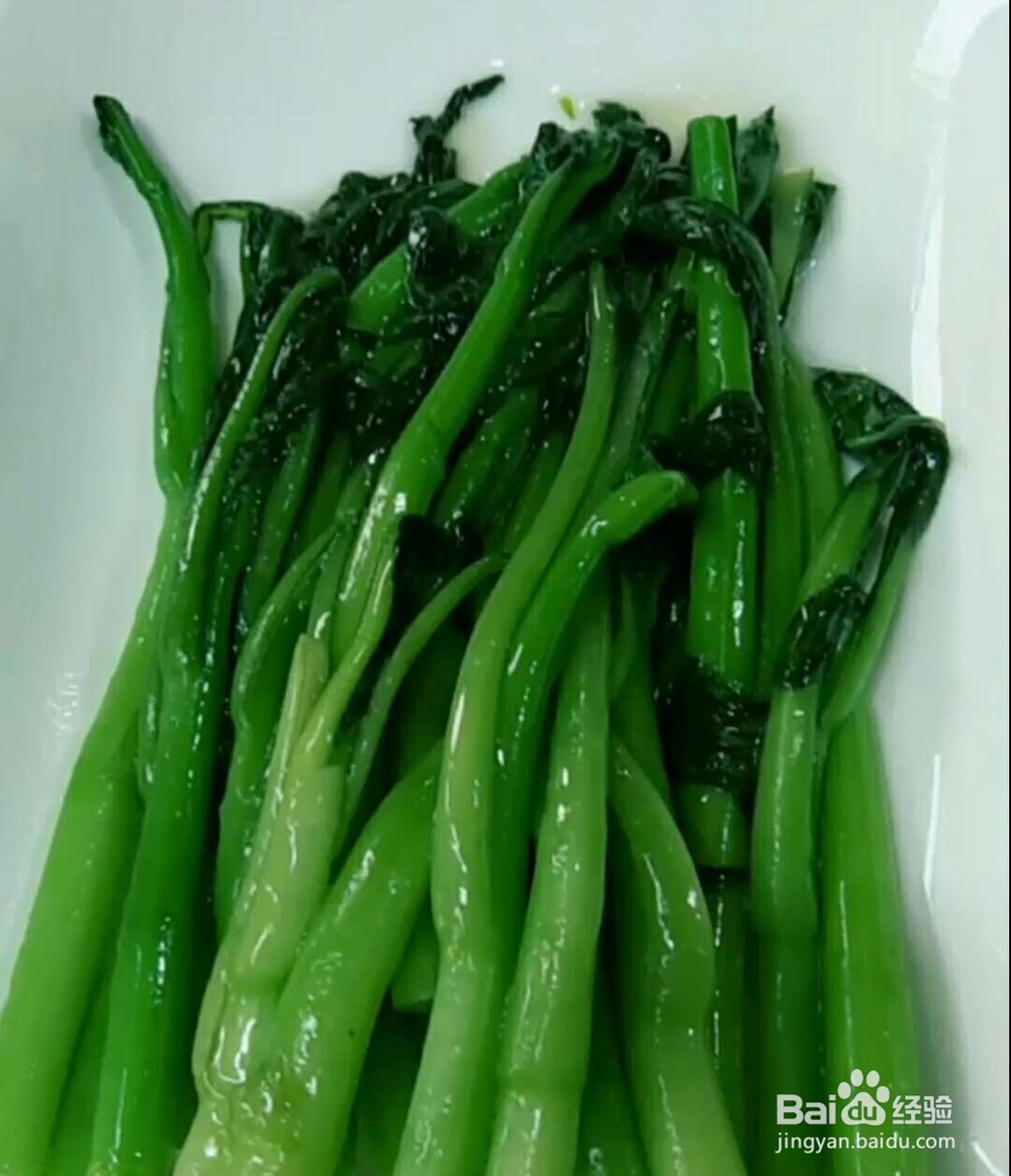 菜心扒双菇做法