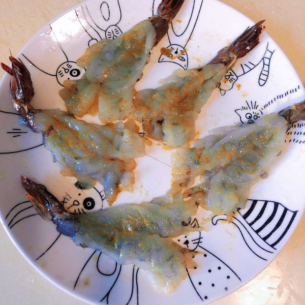 空炸盐焗虾芝士酥