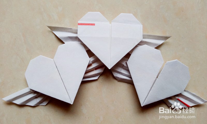 <b>两种天使之心折纸的折法</b>