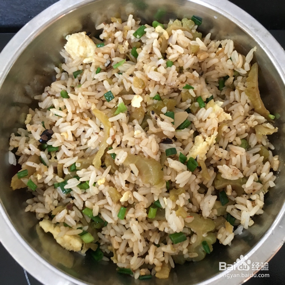 隔餐苦瓜怎么做炒饭？