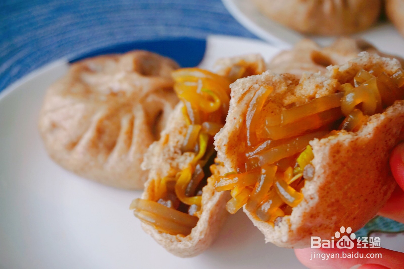 全麦南瓜粉条素包子怎么做