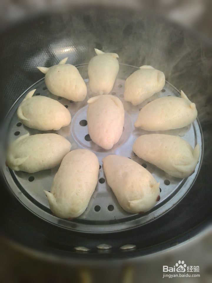 儿童食谱之小兔子豆沙包