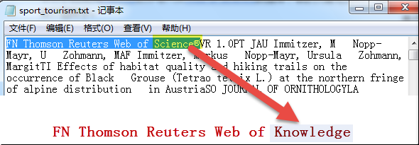导入web of Knowledge 文献到Histcite的方法